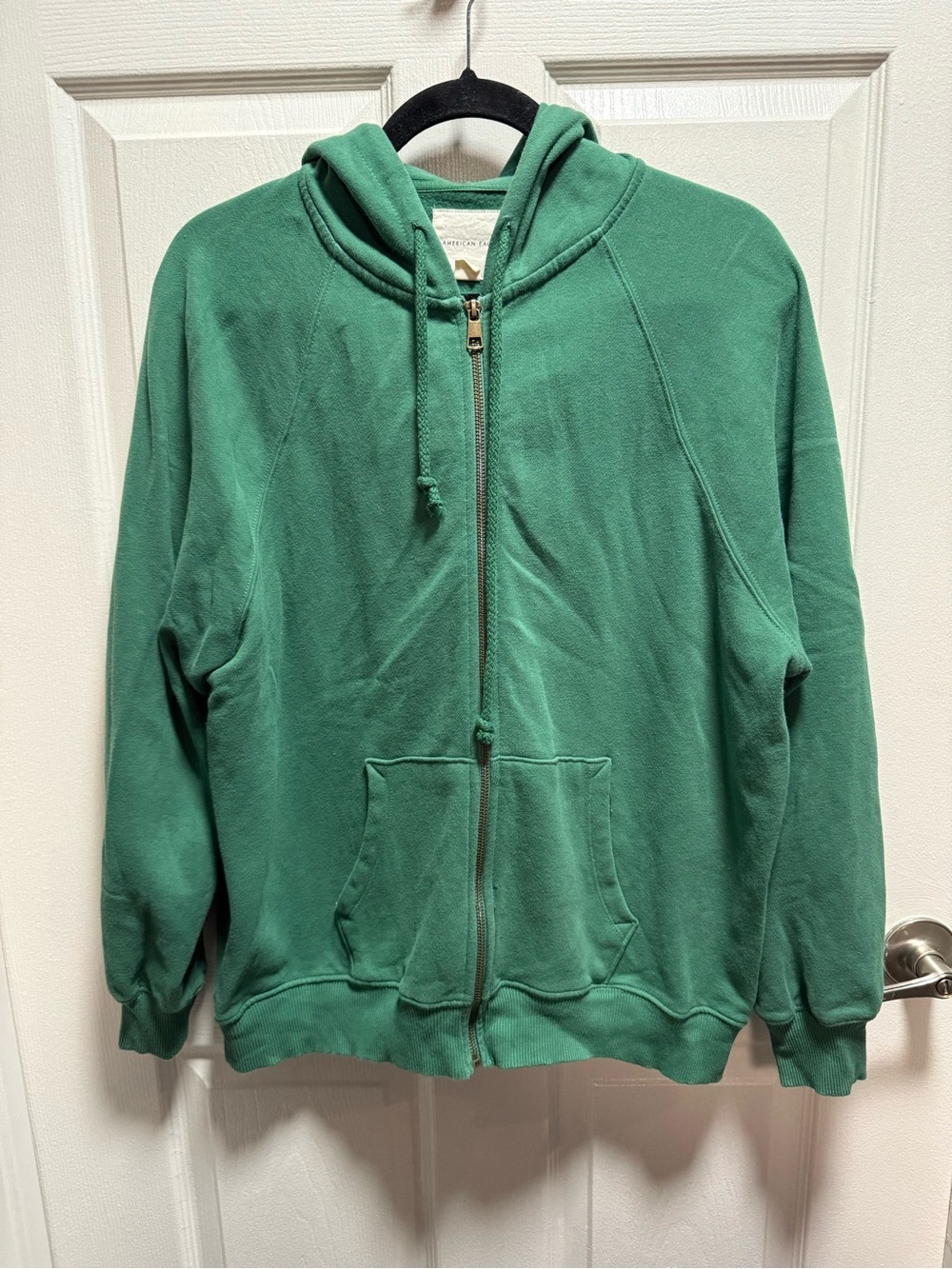 American Eagle Forest Green Hoodie with Zipper size XS/S